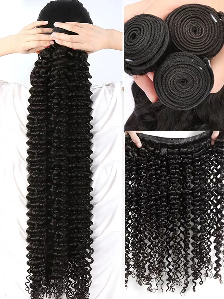 Lots de Cheveux Humains Ondulés Profonds (Loose Deep Wave) de 32, 36, 40 Pouces, Cheveux Brésiliens