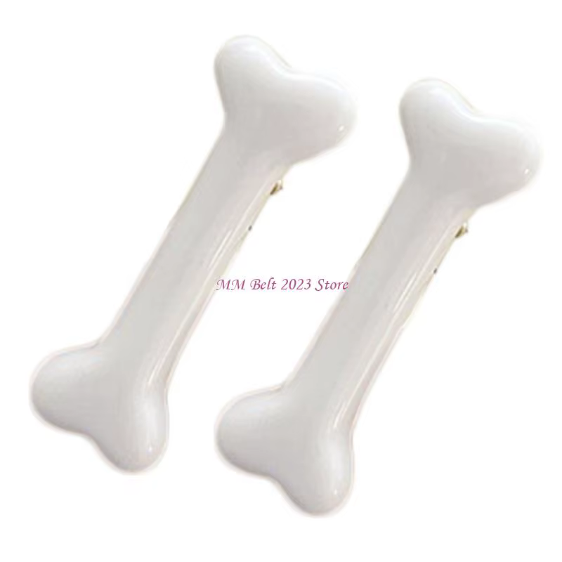 49ME Punk frange bec canard Clips chien os cheveux pinces latérales Halloween poignées cheveux queue