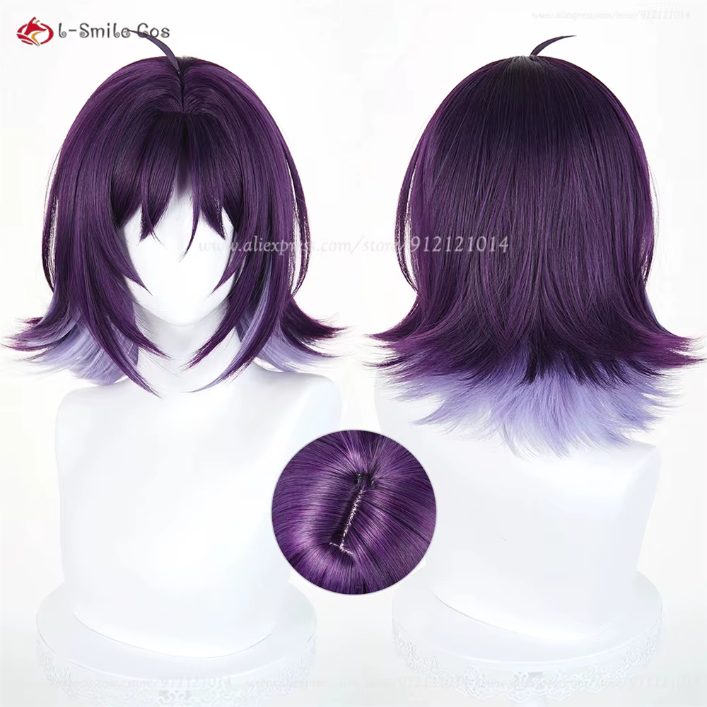 Perruque de Cosplay Anime Sakayori Iroha, 2 styles, perruques mixtes violettes pour femmes, perruque