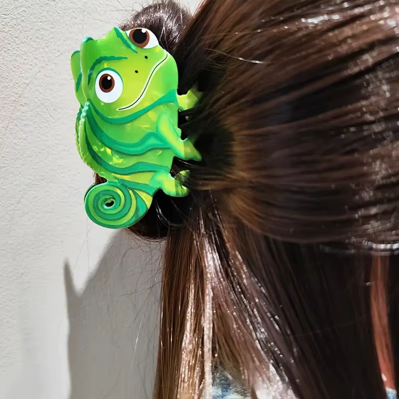 Pince à cheveux en forme de lézard acétique pour femmes, épingle à cheveux antidérapante, Animal de 