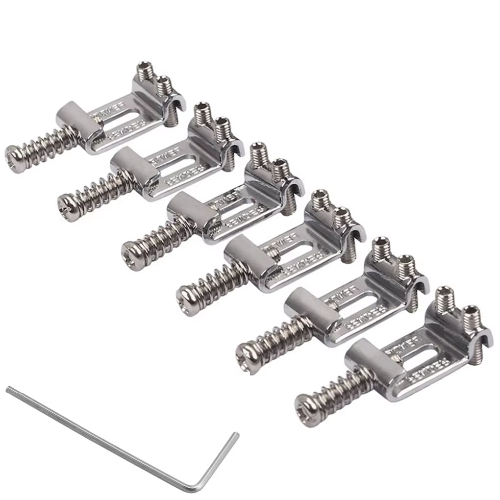 Selles de pont Roller Tremolo ​ ​ 6 pièces avec clé-alliage de Zinc de précision pour pièces de mise