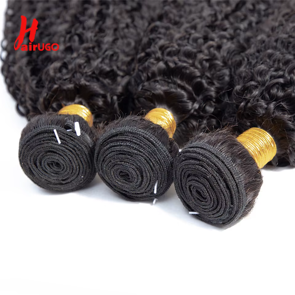 1/3 Afro crépus bouclés paquets brésiliens Afro crépus cheveux humains paquets traiter 8-28 "Extensi