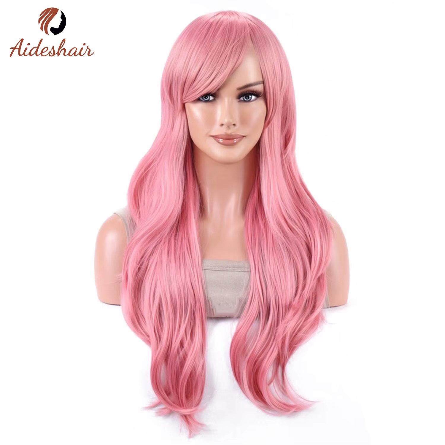 Aideshair perruque synthétique perruques de mode 28 "70 cm de long cheveux bouclés ondulés résistant