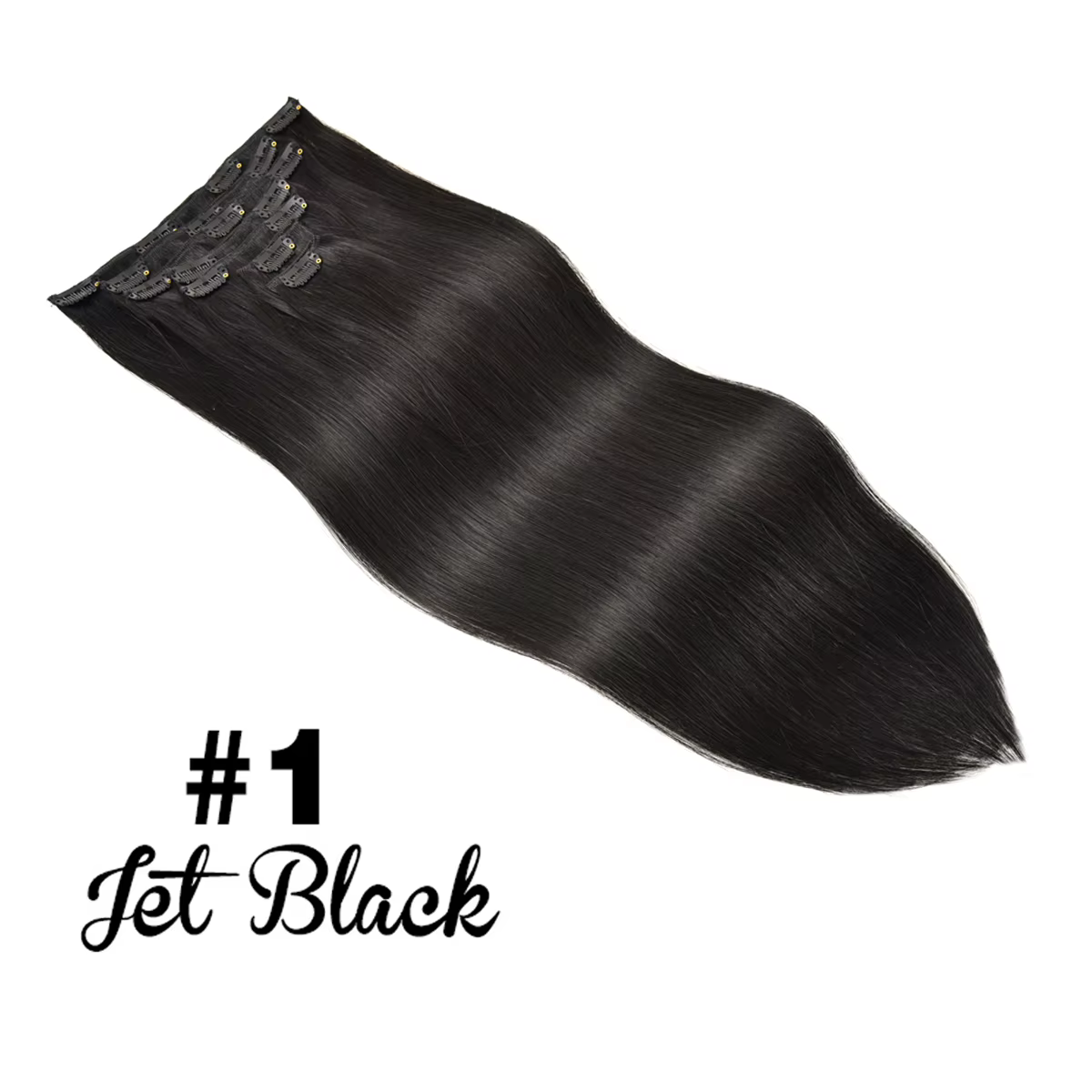 Extensions de cheveux humains à clips, Balayage brun chocolat mélangé blond caramel racines foncées 