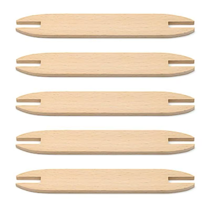 E8BD 5PCS Sticks tissage en bois 6 pouces 11,8 pouces tissage long