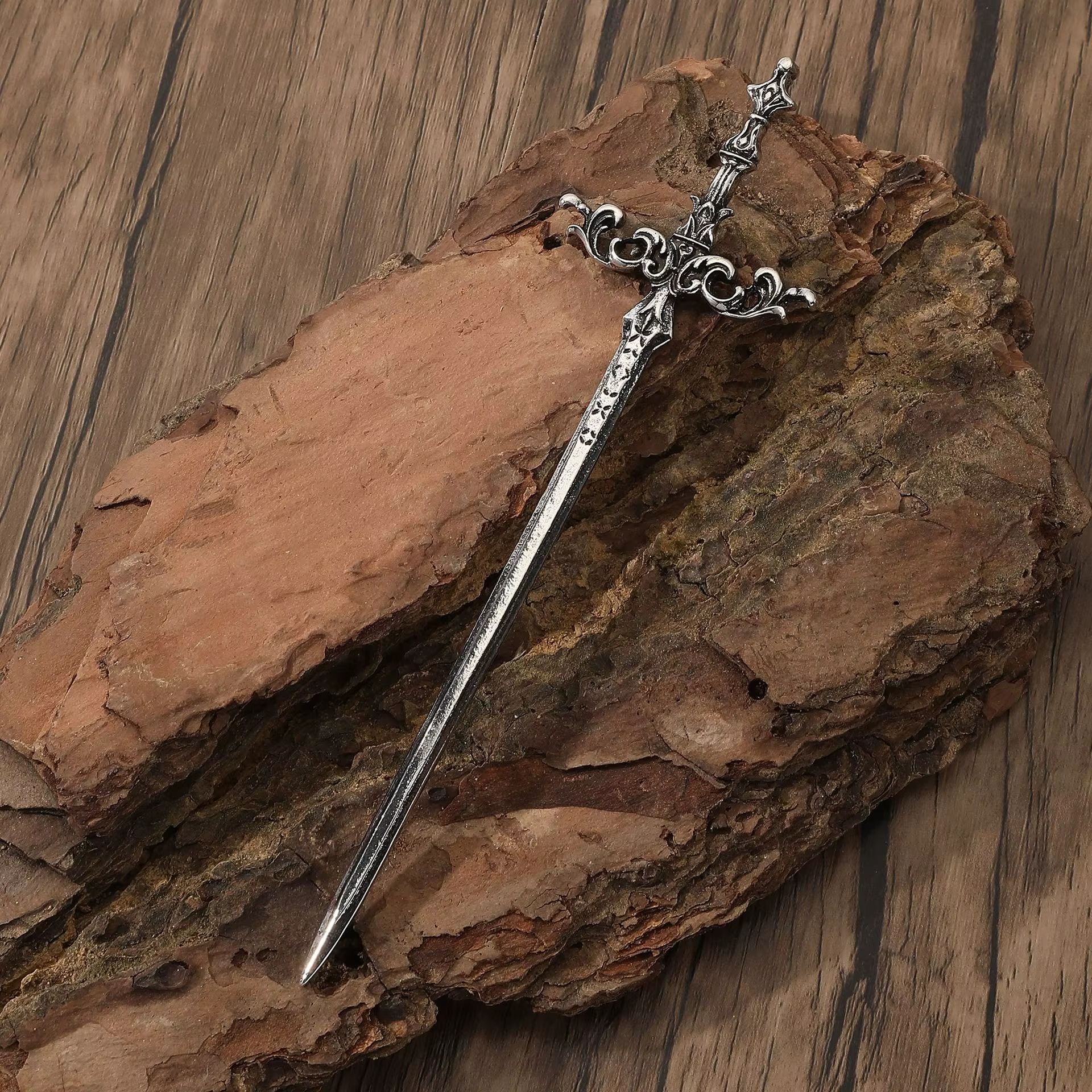 Pince à cheveux rétro épée Viking Wave, accessoires pour cheveux à la mode et faciles à assortir, fê