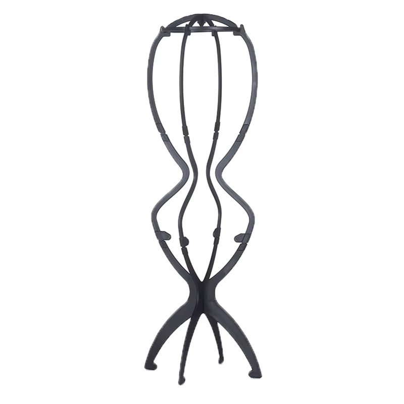 1 support de perruque pliable et durable de 20 pouces, idéal pour le voyage et la présentation de pe