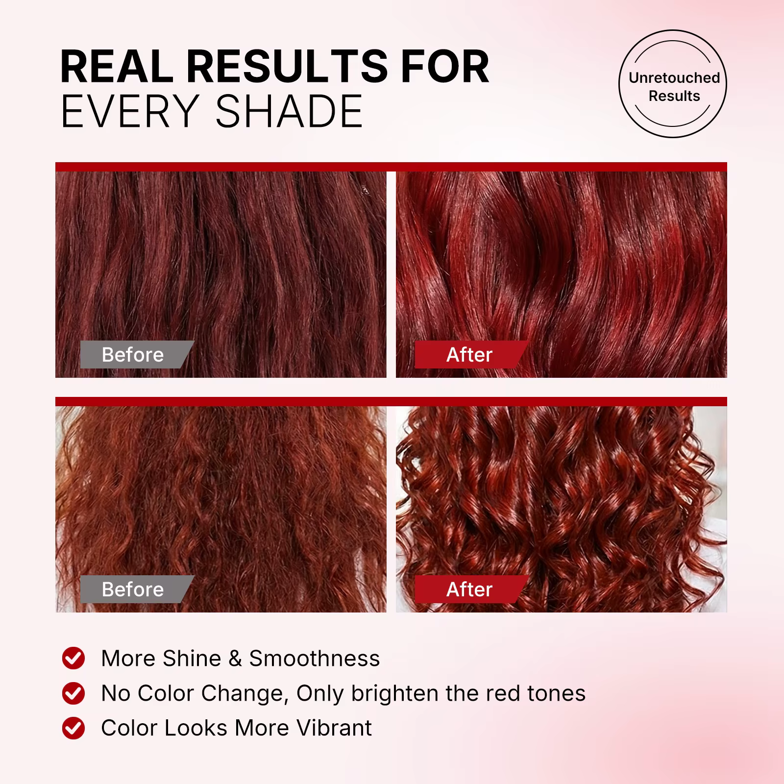 Karseell Color Deposition Masque pour cheveux rouges Après-shampooing stimulant la couleur, hydrate
