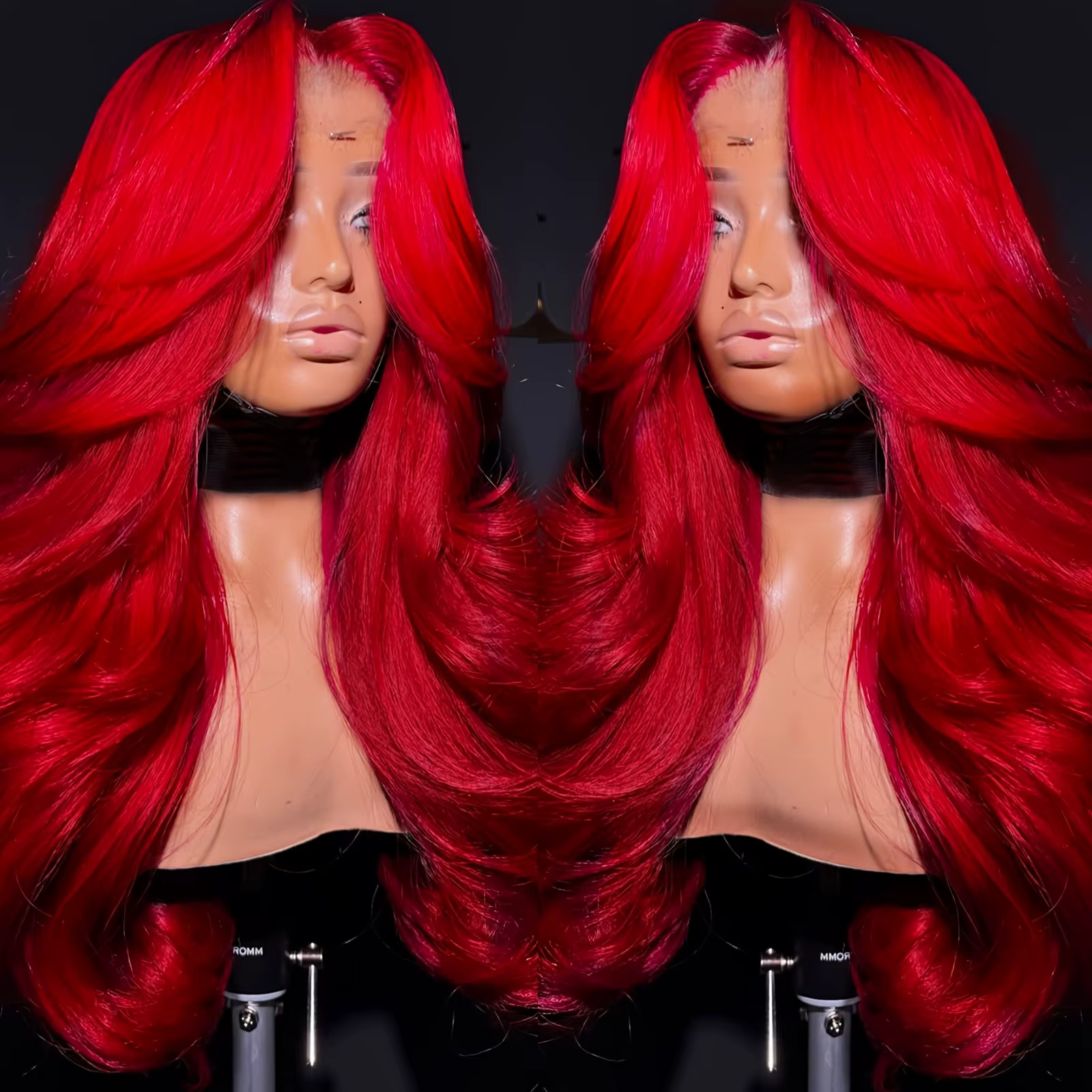 Perruque Lace Front Wig Body Wave transparente HD 13x4, perruque Lace Front Wig rouge, bordeaux, den