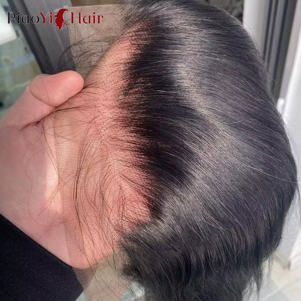 Perruque Lace Frontal Wig brésilienne naturelle, cheveux lisses, 13x6, 13x4, HD, pre-plucked, 4x4, 5