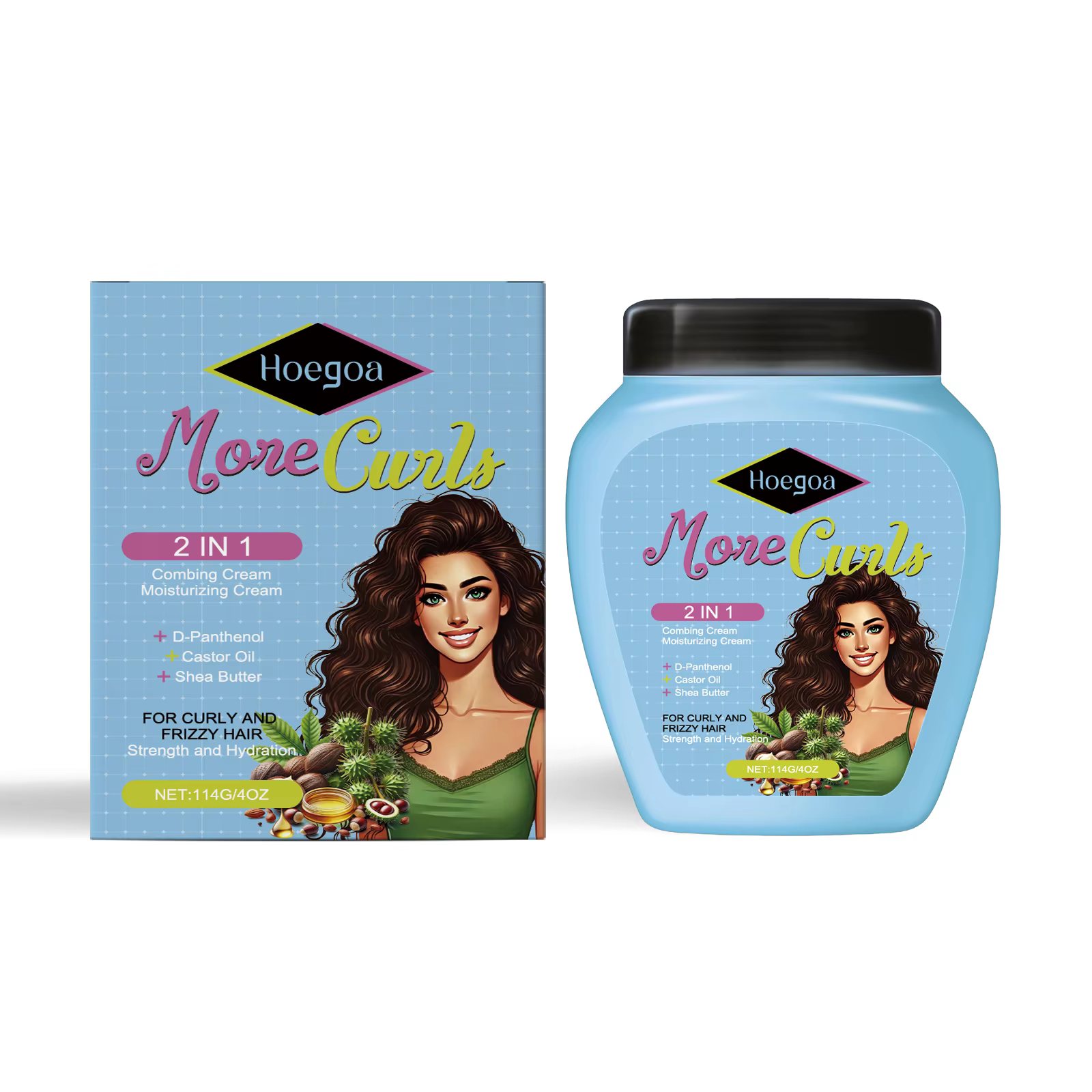 Après-shampooing sans rinçage pour cheveux secs et bouclés, antiadhésif, hydrate, brillant, nourriss