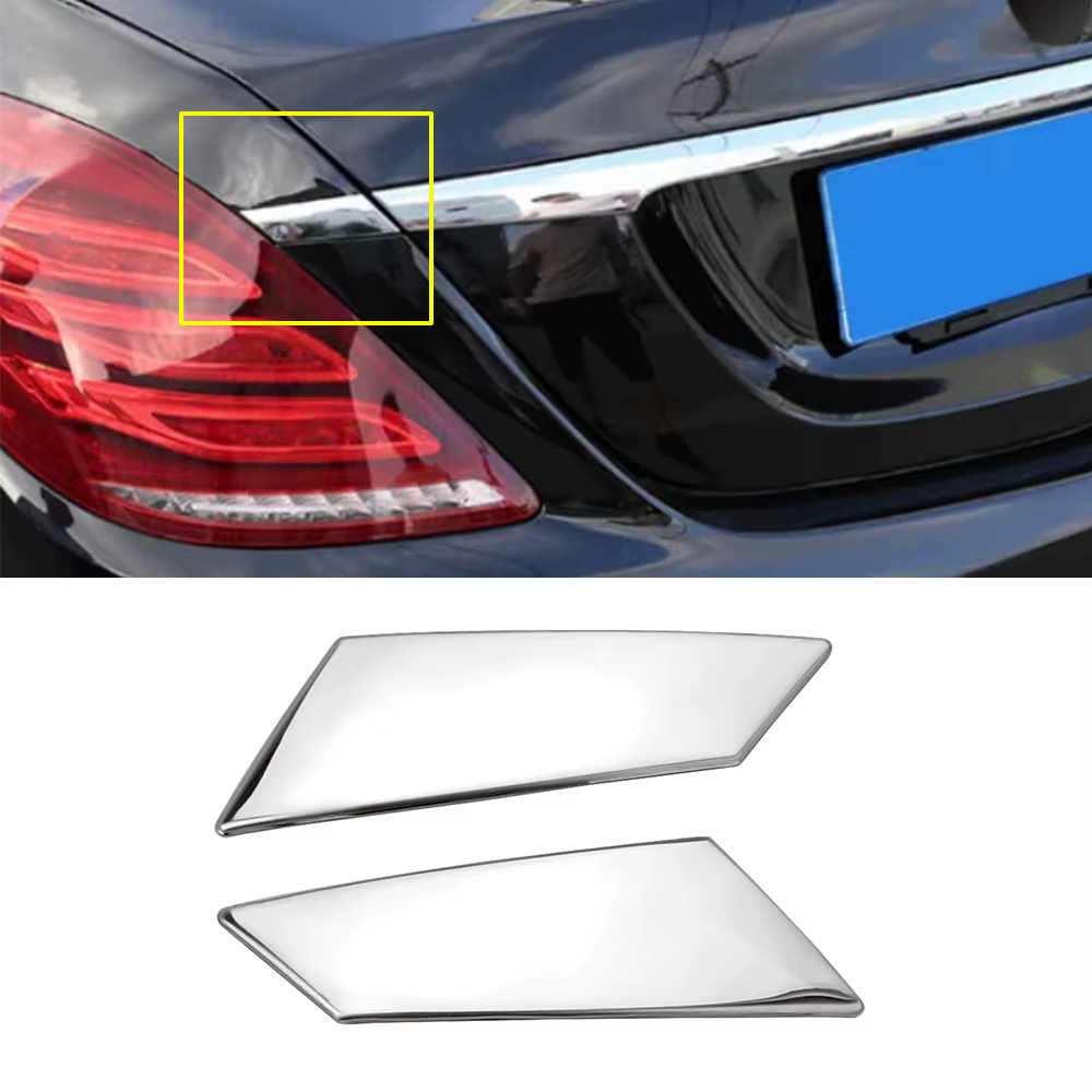 Garniture chromée étendue pour coffre arrière Mercedes Benz Classe S W222 2014-2020, autocollant déc
