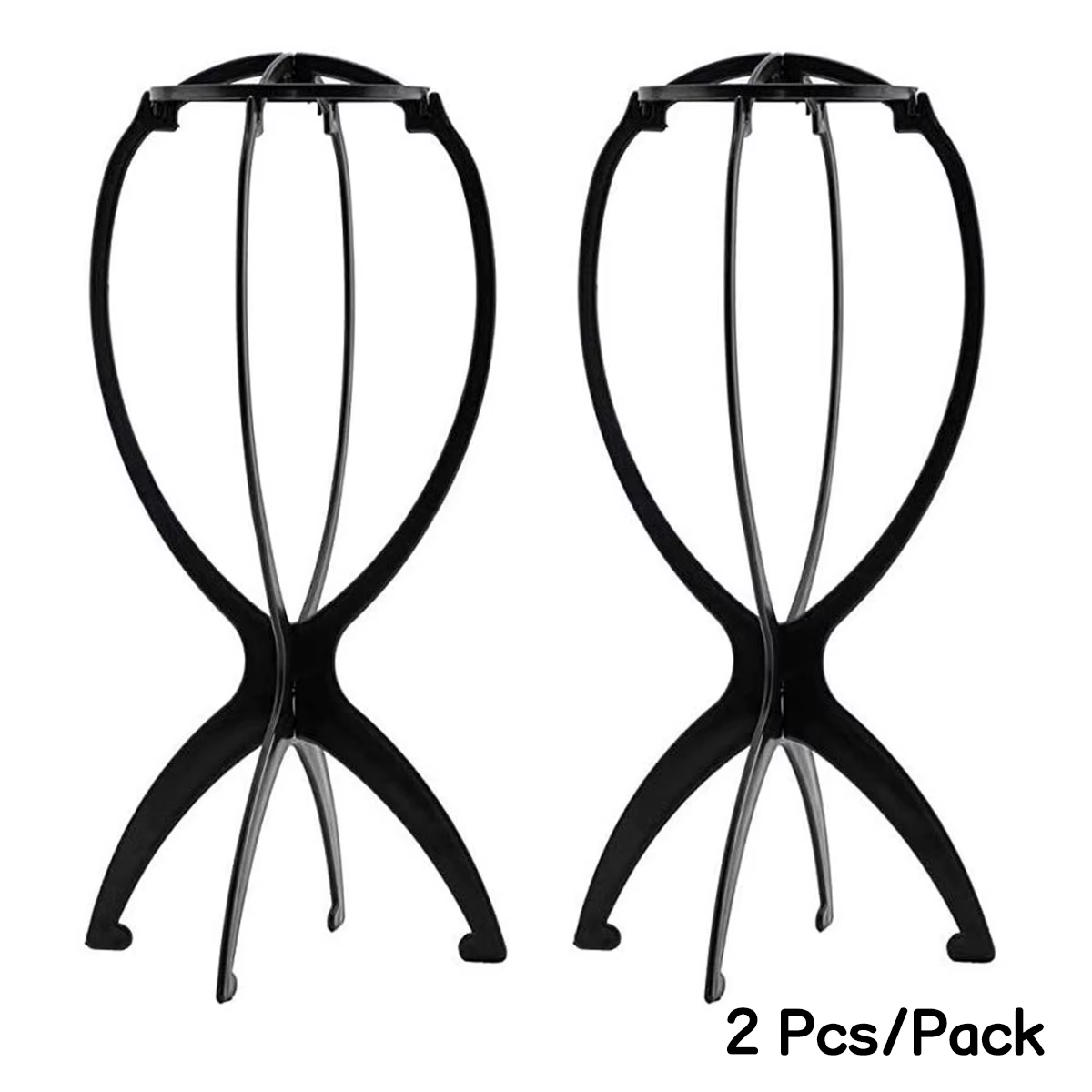 Support de perruque pliable, 2 pièces, présentoir de perruque Durable, outil de 13.8 pouces, support