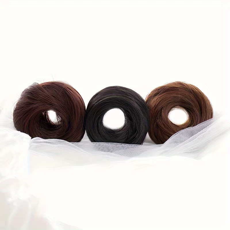 Chignon synthétique désordonné pour femmes, extension de cheveux, chignon droit, 1PC