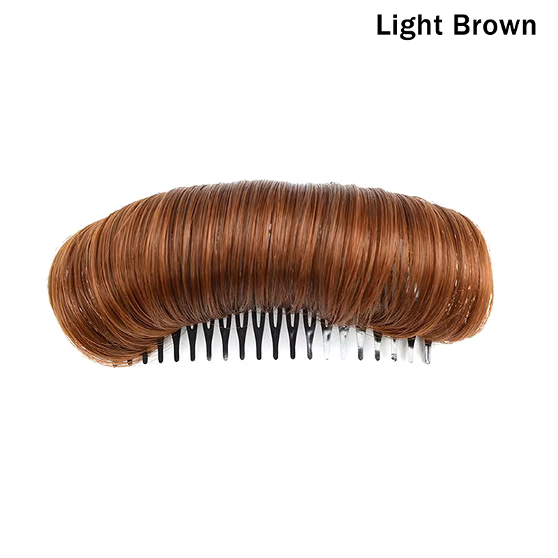 Coussin de volume pour cheveux, avec peigne intégré, invisible, pour rehausser les racines et donner
