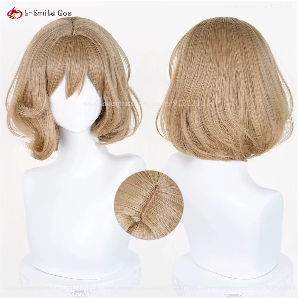 Perruque de Cosplay NIKKE Anis (33cm) – Courte, marron, pour femme, costumes de Cosplay Anime, cheve