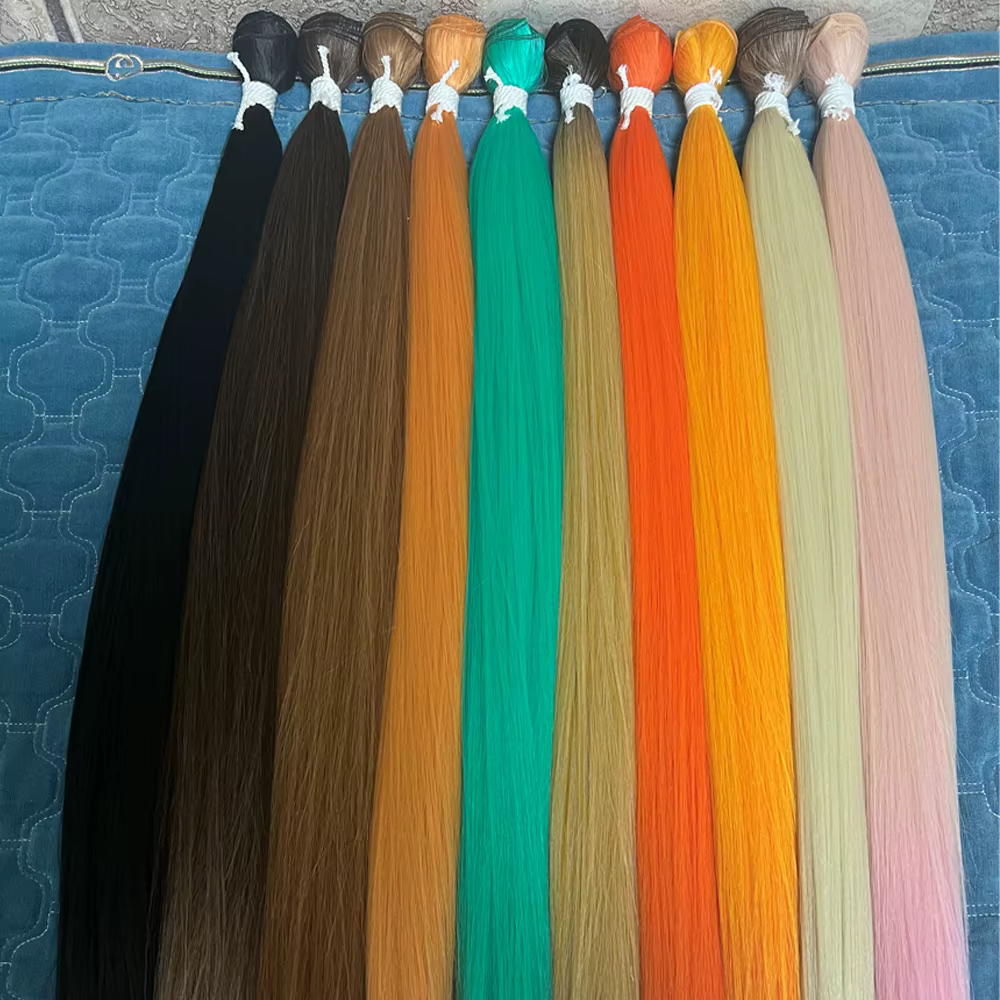 YunRong – tissage synthétique lisse Super Long, Extension capillaire, faux Yaki, tissage de cheveux