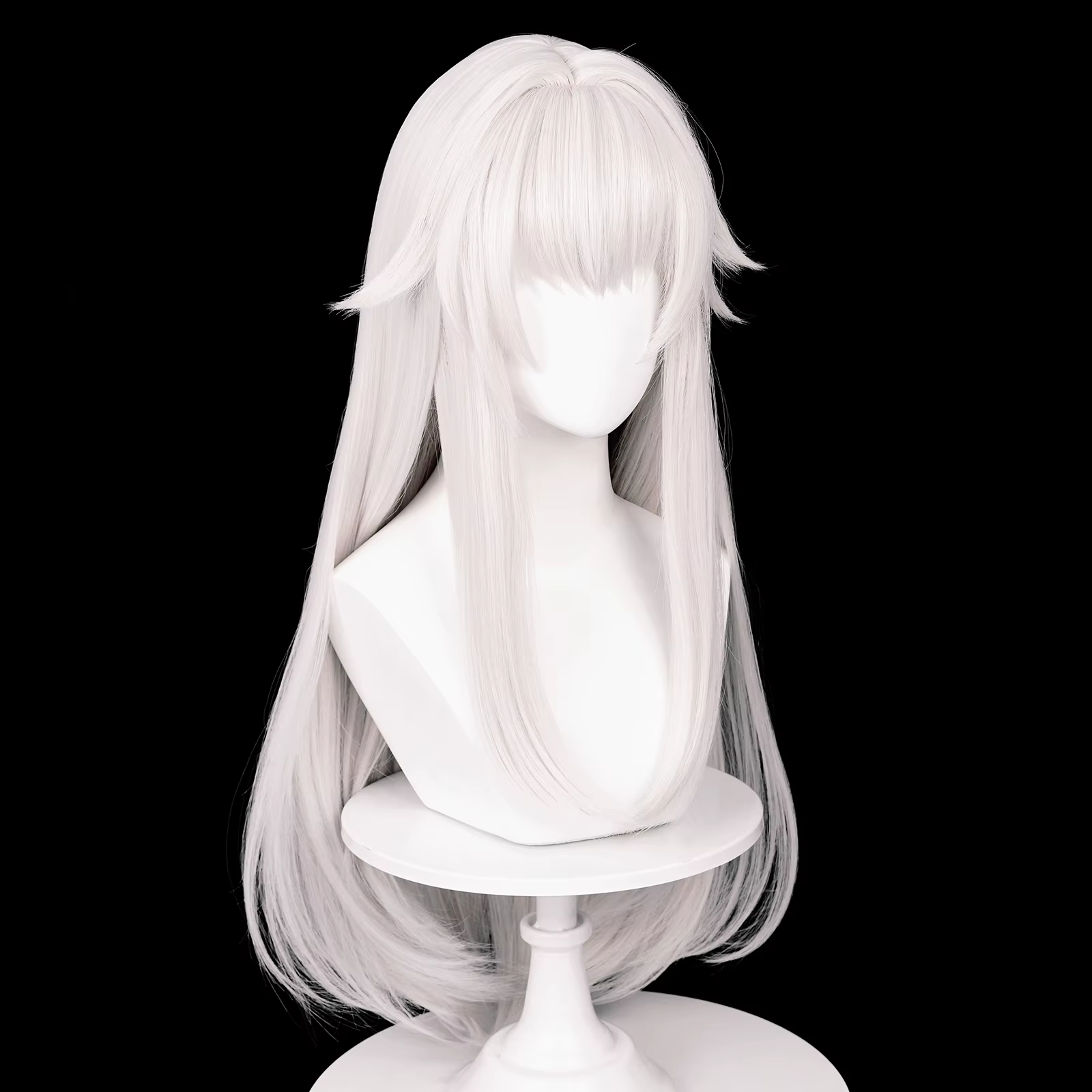 MSIWIGS – perruques de Cosplay synthétiques longues et lisses, cheveux blancs résistants à la chaleu