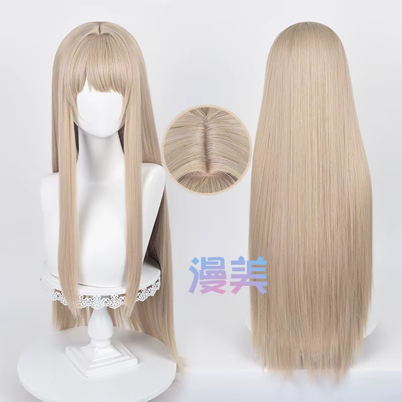 Perruque de Cosplay Anime Nikke Viper, perruque longue en lin marron de 90cm pour femmes, jeu de rôl