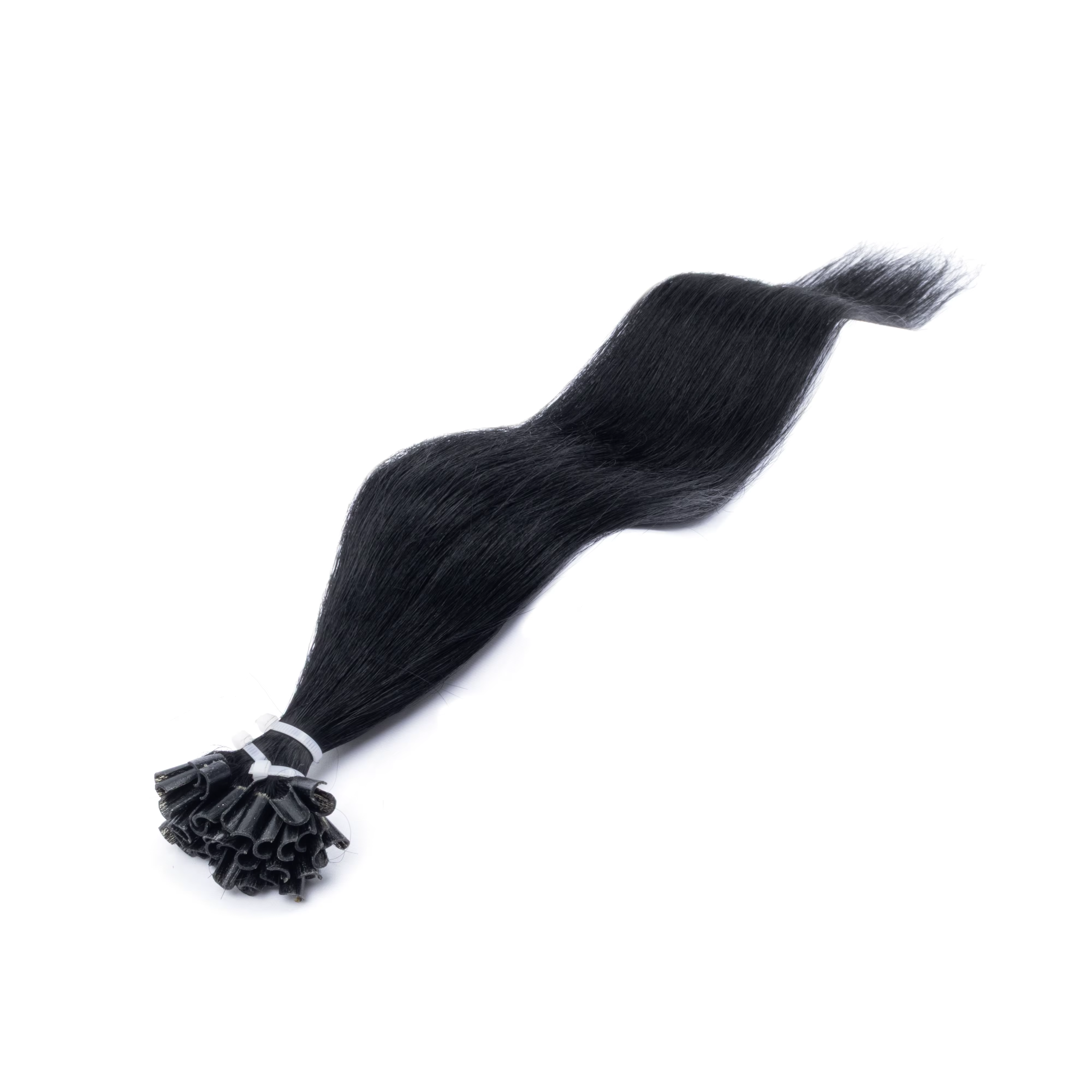 Extensions de cheveux à pointe en U, brun chocolat à blond caramel, 12-20 pouces, 50 mèches, 30g, ex