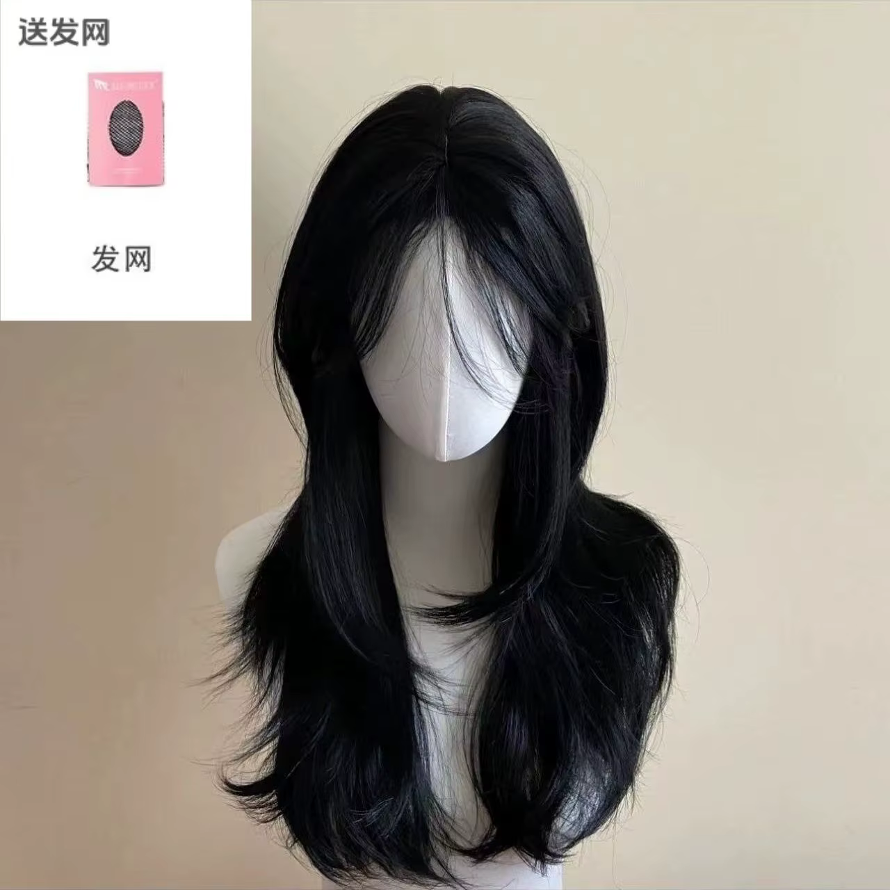 Perruque noire femme bandeau corps ondulé Rose filet à cheveux modèles en frange française haute qua
