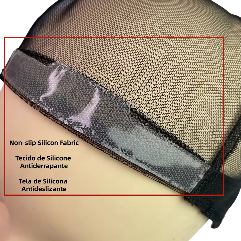 Tissu en silicone antidérapant 10 cm x 30 cm pour bases de perruques, fabrication de perruques, et r