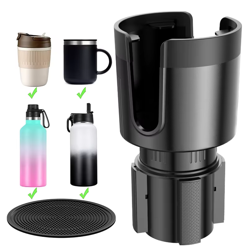 Améliorez votre porte-gobelet de voiture avec ce prolongateur réglable – convient aux grandes boutei