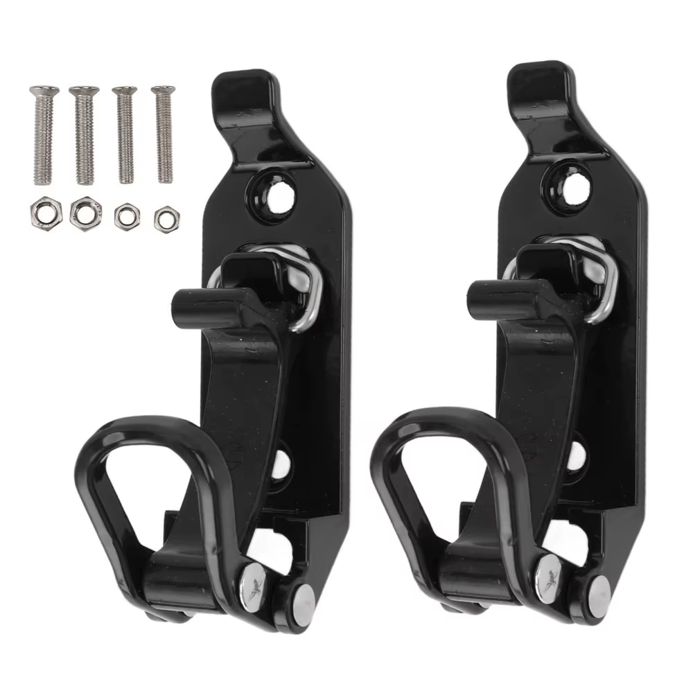 2 supports de pelle pour barres de toit en alliage de zinc, robustes, réglables, pliables, universel
