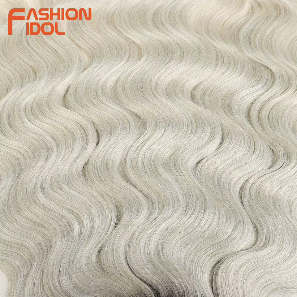FASHION IDOL 24 pouces vague de corps Crochet tresses cheveux synthétiques pour les femmes noires va