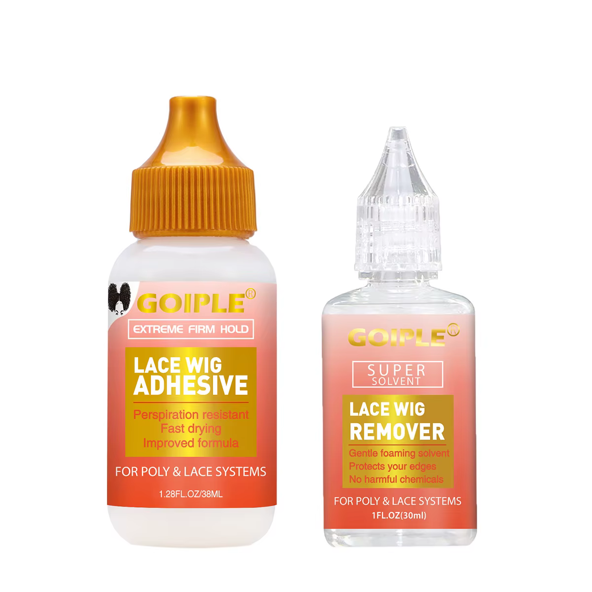 Adhésif de perruque Invisible imperméable pour perruques de fermeture avant, colle à forte tenue, di
