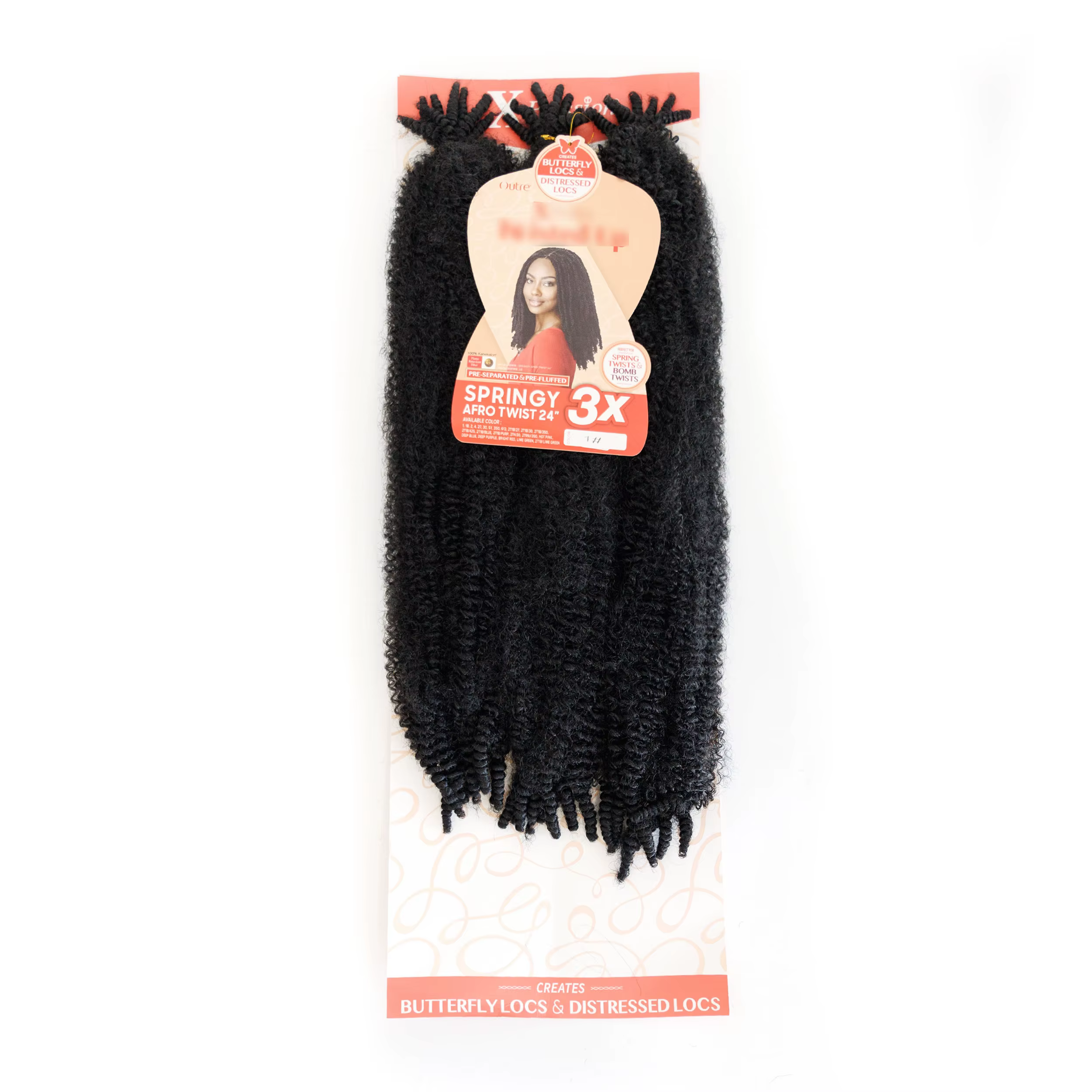 Extensions capillaires synthétiques Afro torsadées de printemps, 24 pouces, pré-épilées, 100% faites