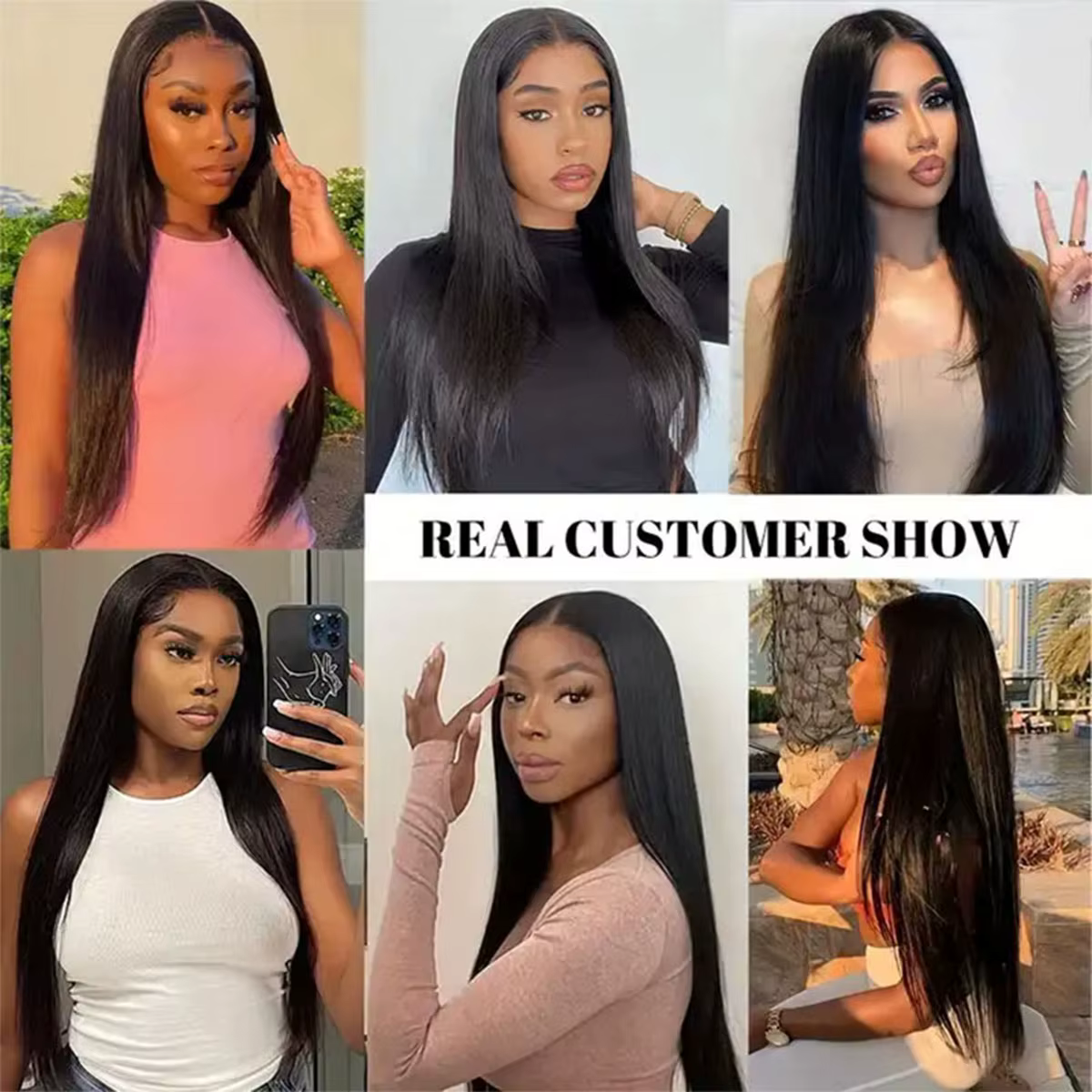 Extensions de cheveux humains 100% non traités, 120G/8 pièces, à clips droits, cheveux vierges brési