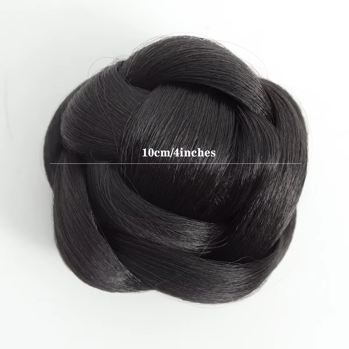 4 pouces synthétique pince à saisir paresseux cheveux tresse tressé chignon perruque femmes basse cr