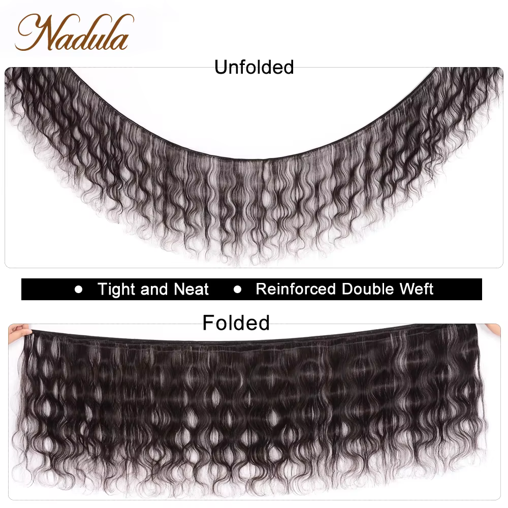 Nadula Hair Body Wave 4 pièces/lot, mèches brésiliennes 100% cheveux humains, extensions de cheveux 