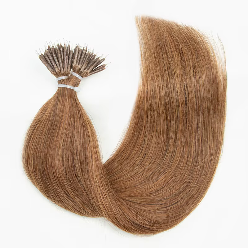 MRS HAIR-Microrings pour extensions de cheveux, Keratina Italiana, CharacterBeads, Non-Remy, 50 brin