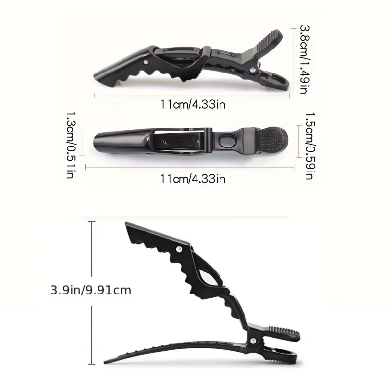 Pinces à cheveux Alligator, pinces de coiffure en plastique, griffe professionnelle pour Salon de co