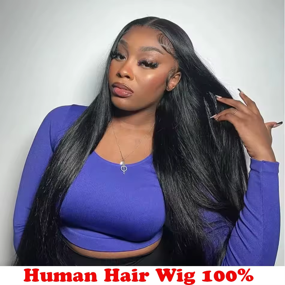 Perruques Lace Front HD transparentes ultra-lisses 13x4 13x6 de 30, 40, 44 pouces, densité 250, en c