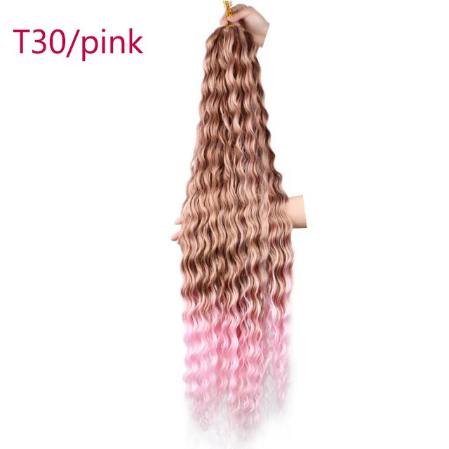 WIGSIN 30 pouces synthétique longue vague profonde torsion Crochet cheveux Afro bouclés Crochet tres