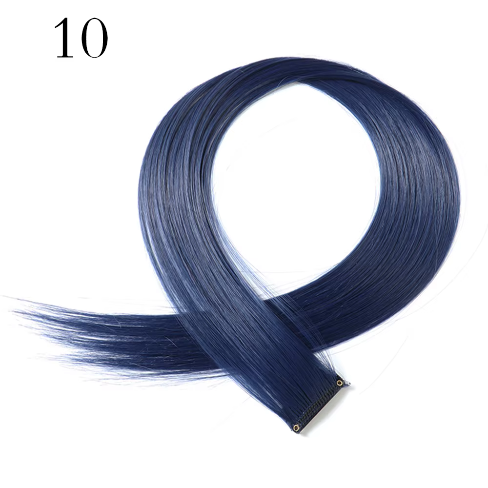 LANSA Extensions de cheveux synthétiques avec Clips Extensions de cheveux raides résistantes à la ch