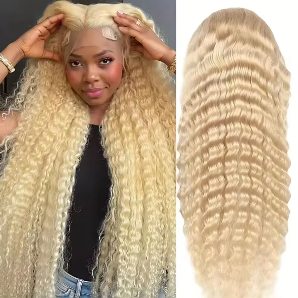 30 32 pouces 613 vague profonde lâche 13x6 HD dentelle frontale perruques bouclés brésilien cheveux