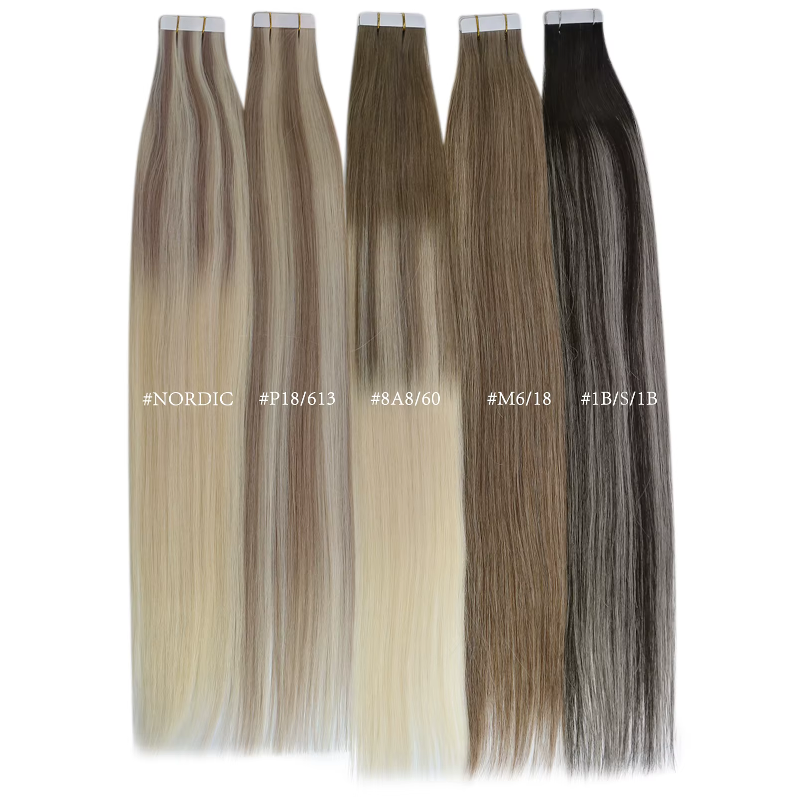 [12 mois] Ugeat ruban Invisible dans les Extensions de cheveux humains 10A Grade sans couture peau t
