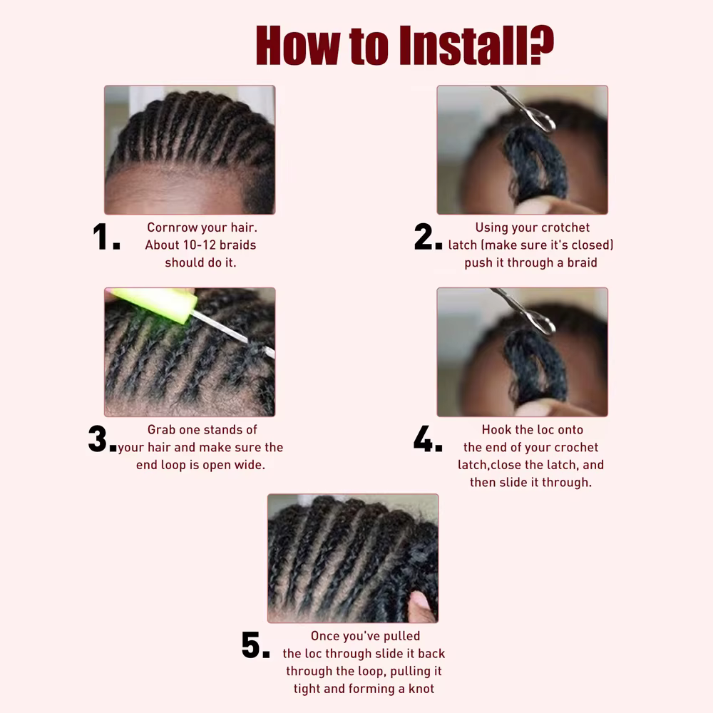 20 pouces doux Dreadlocks droite Crochet cheveux tresses Extensions de cheveux synthétiques Kanekalo