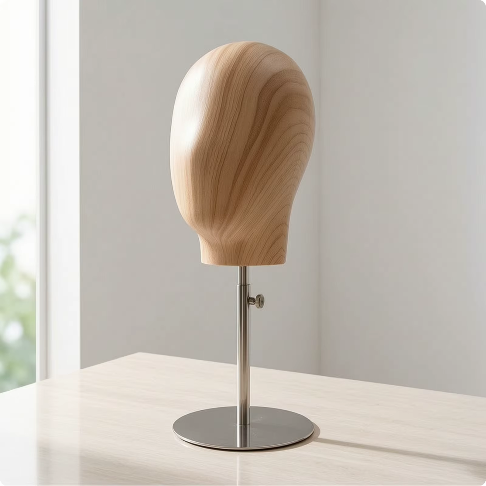 Tête de mannequin avec support stable, tête de mannequin professionnelle de table pour coiffeurs, sa