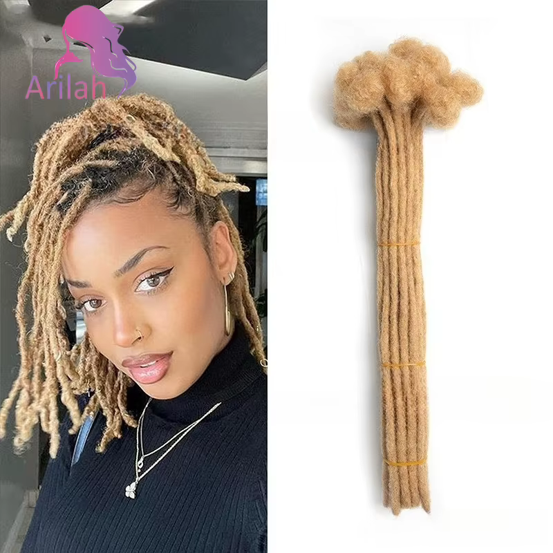 0,4 0,6 0,8 cm # Extensions de dreadlocks en cheveux naturels 27 couleurs, extensions de locs perman