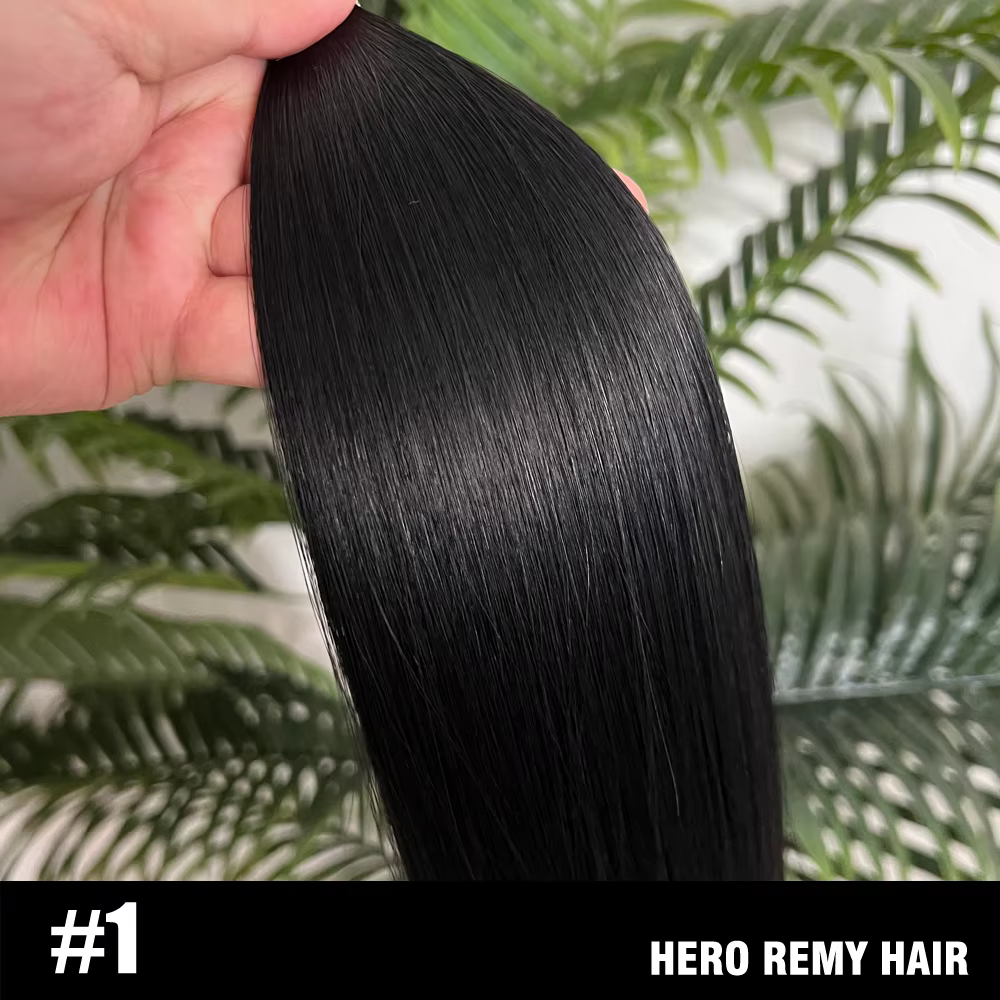 Bande dans les Extensions de cheveux cheveux humains naturels 100% bandes Double face invisibles sur