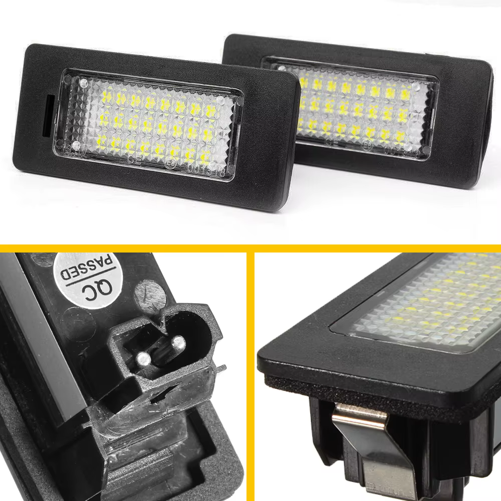 Lampe de Plaque d'Immatriculation pour BMW Série 1 3 5, E39, E60, E61, F10, F30, E82, E88, E90, E91,