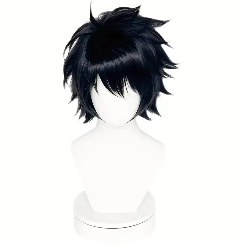 Anime DEATH NOTE détective L rôle perruque fête habiller chapeaux noir réflexe Action cheveux courts