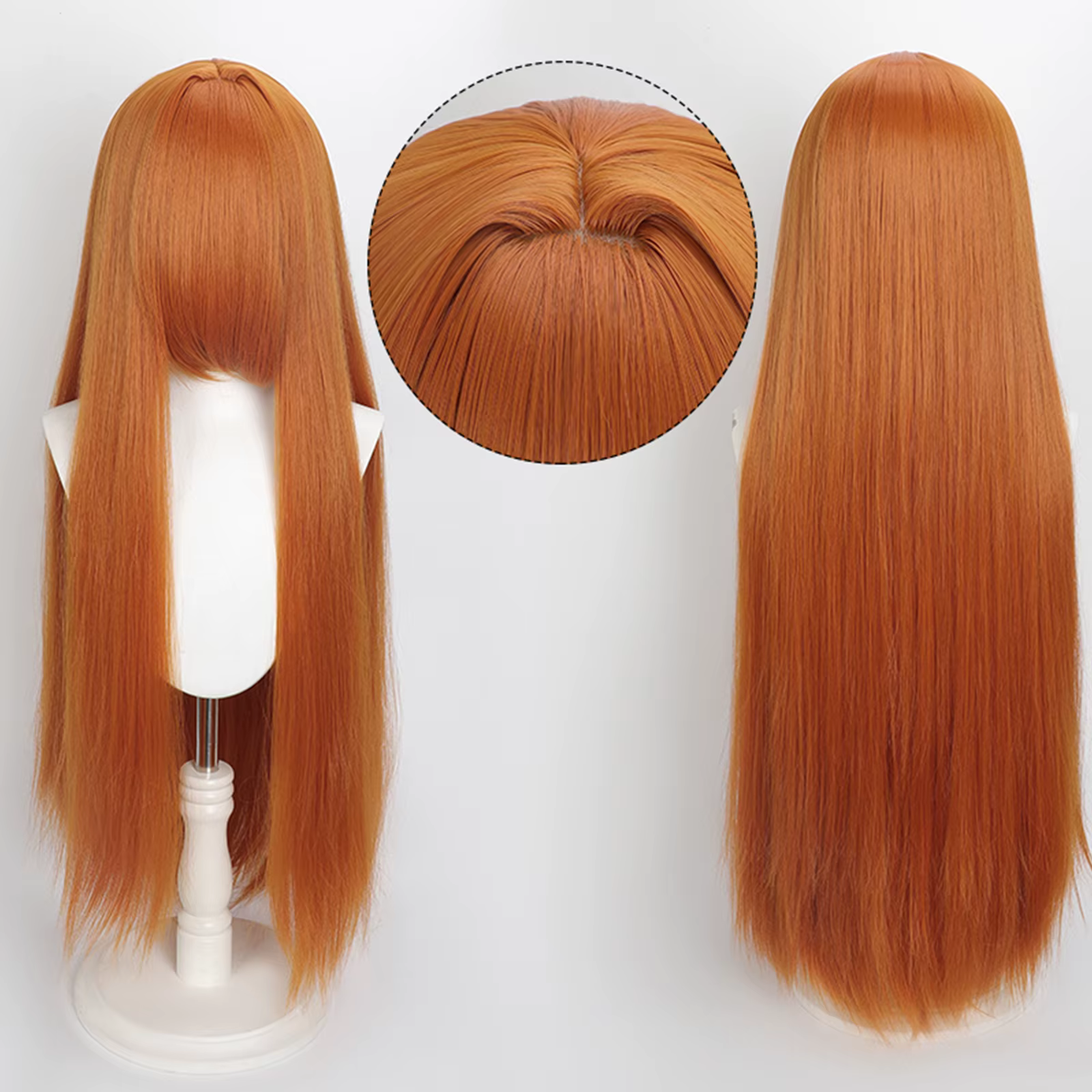 Perruque colorée longue de 100cm, perruques de fête pour Costume de Cosplay Anime, perruque synthéti
