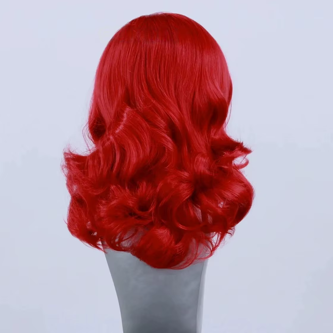 Perruques Lace Front Bob Courtes Ondulées Rouge Vif 13x4 HD, Pré-épilées, Sans Colle, Synthétiques,