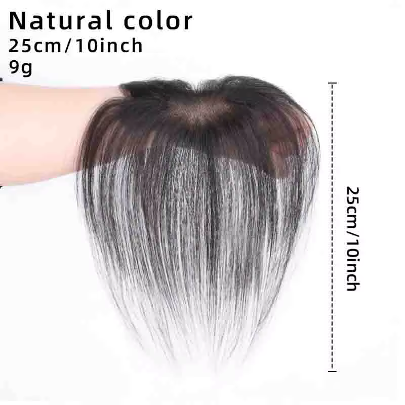 100% vrais cheveux humains Topper pour les femmes cheveux raides Volume Boost respirant confortable 